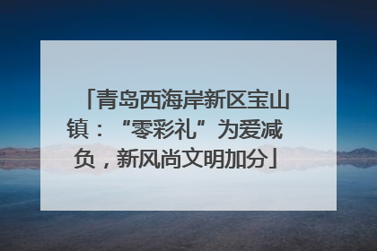 青岛西海岸新区宝山镇：“零彩礼”为爱减负，新风尚文明加分