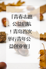 青春志愿、公益启航！青岛首次举行青年公益创业赛