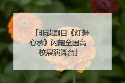 非遗剧目《灯舞心承》闪耀全国高校展演舞台