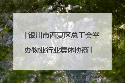 银川市西夏区总工会举办物业行业集体协商