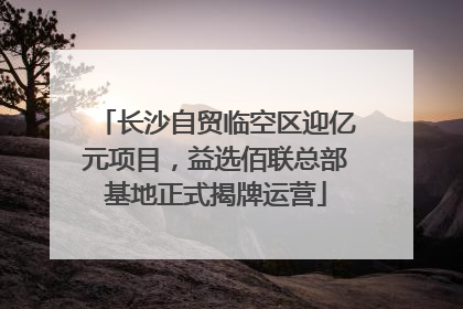 长沙自贸临空区迎亿元项目，益选佰联总部基地正式揭牌运营