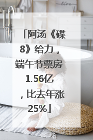 阿汤《碟8》给力，端午节票房1.56亿，比去年涨25%
