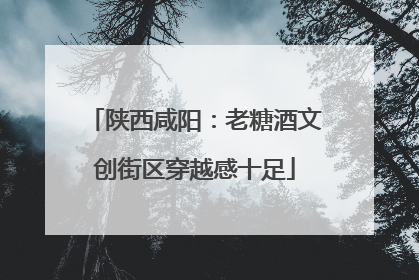 陕西咸阳：老糖酒文创街区穿越感十足