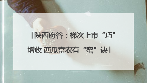 陕西府谷：梯次上市“巧”增收 西瓜富农有“蜜”诀