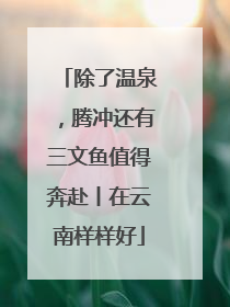 除了温泉，腾冲还有三文鱼值得奔赴丨在云南样样好