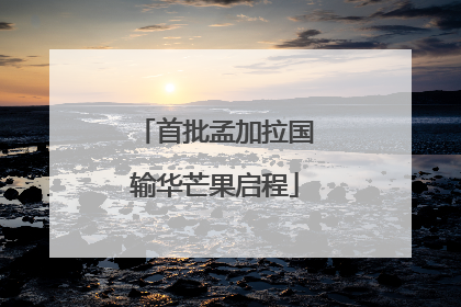 首批孟加拉国输华芒果启程