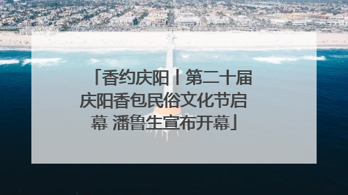 香约庆阳丨第二十届庆阳香包民俗文化节启幕 潘鲁生宣布开幕