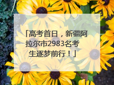 高考首日，新疆阿拉尔市2983名考生逐梦前行！