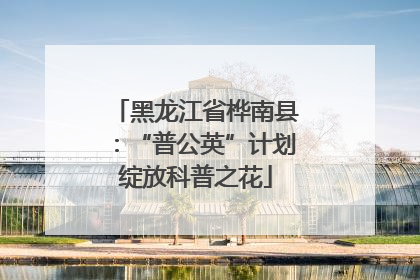 黑龙江省桦南县：“普公英”计划绽放科普之花