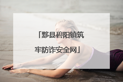 黟县碧阳镇筑牢防诈安全网