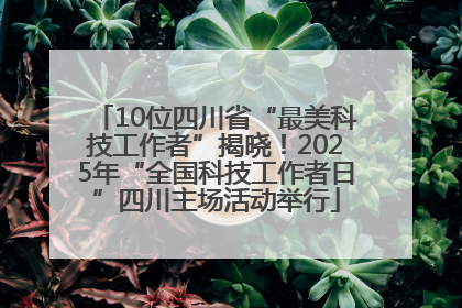 10位四川省“最美科技工作者”揭晓！2025年“全国科技工作者日”四川主场活动举行