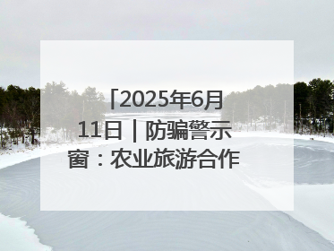 2025年6月11日｜防骗警示窗：农业旅游合作社以高息设局，集资380万