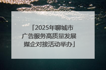 2025年聊城市广告服务高质量发展媒企对接活动举办