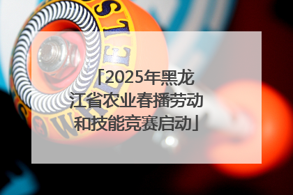 2025年黑龙江省农业春播劳动和技能竞赛启动