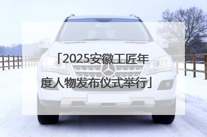 2025安徽工匠年度人物发布仪式举行