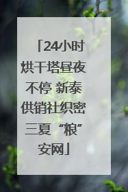 24小时烘干塔昼夜不停 新泰供销社织密三夏“粮”安网