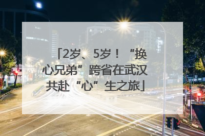 2岁、5岁！“换心兄弟”跨省在武汉共赴“心”生之旅