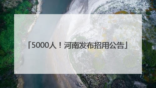 5000人！河南发布招用公告