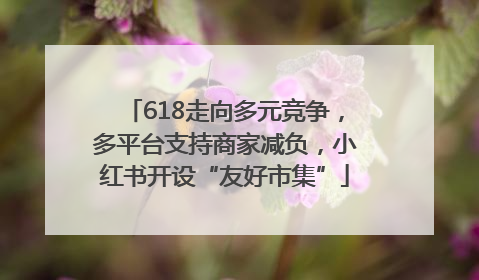 618走向多元竞争，多平台支持商家减负，小红书开设“友好市集”